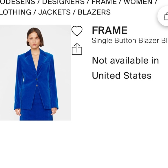 Frame velvet blazer and skirt set - Picture 2 of 10